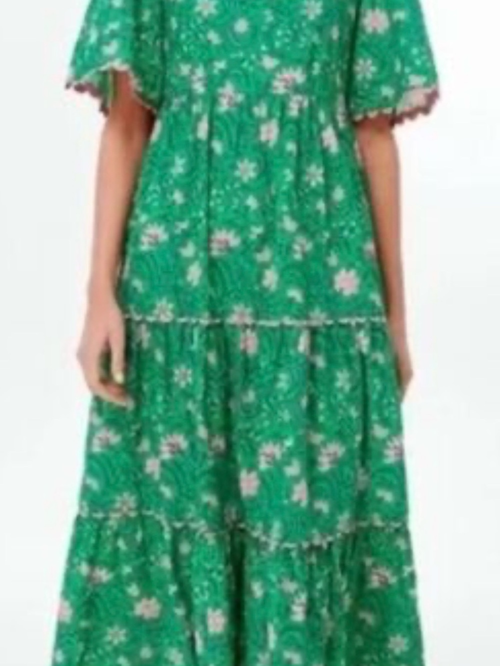 Pink City Prints "Parakeet Blossom" Angelina Dress Medium
